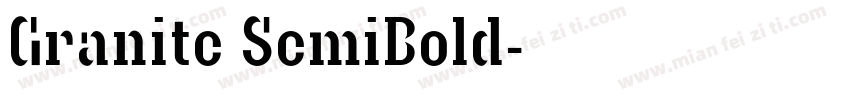 Granite SemiBold字体转换